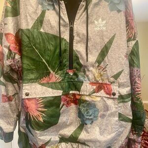 Adidas/ Farm Rio Collab- Tropical Floral Windbreaker